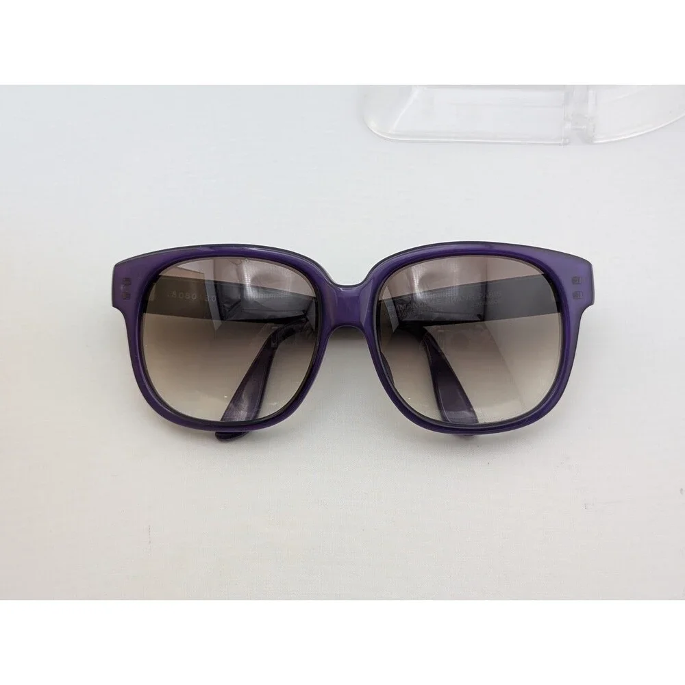 Vintage Emmanuelle Khanh Paris 8080 Purple Acetate Sunglasses France EUC